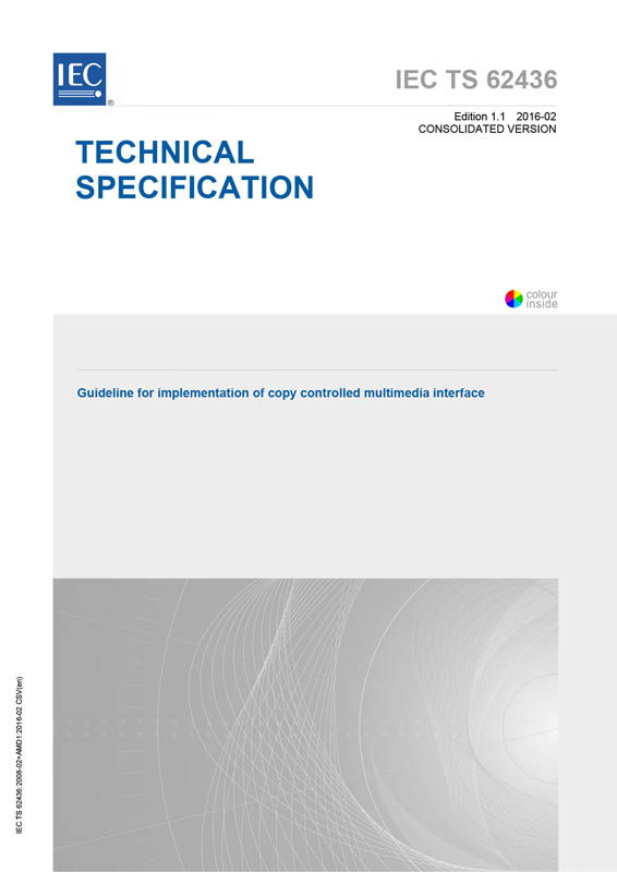 Cover IEC TS 62436:2008+AMD1:2016 CSV (Consolidated Version)